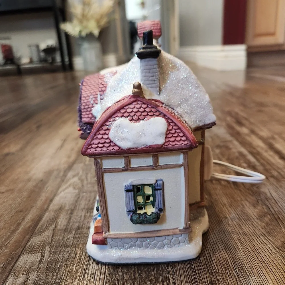 Holiday Seasons Collector Series III Porcelain Lighted Toy Shop Christmas Decor